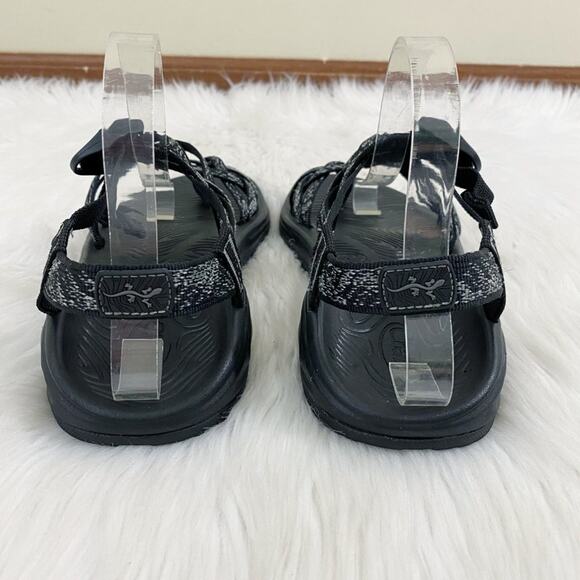 Chaco Black/Gray ZX/2 Sport Sandals Women's Sz 10 Adjustable Straps Arch Support - Picture 5 of 9